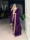 Purple Colour Top With Bottom Dupatta Ethnic Dress Wholesale Price In Surat NNK3035 